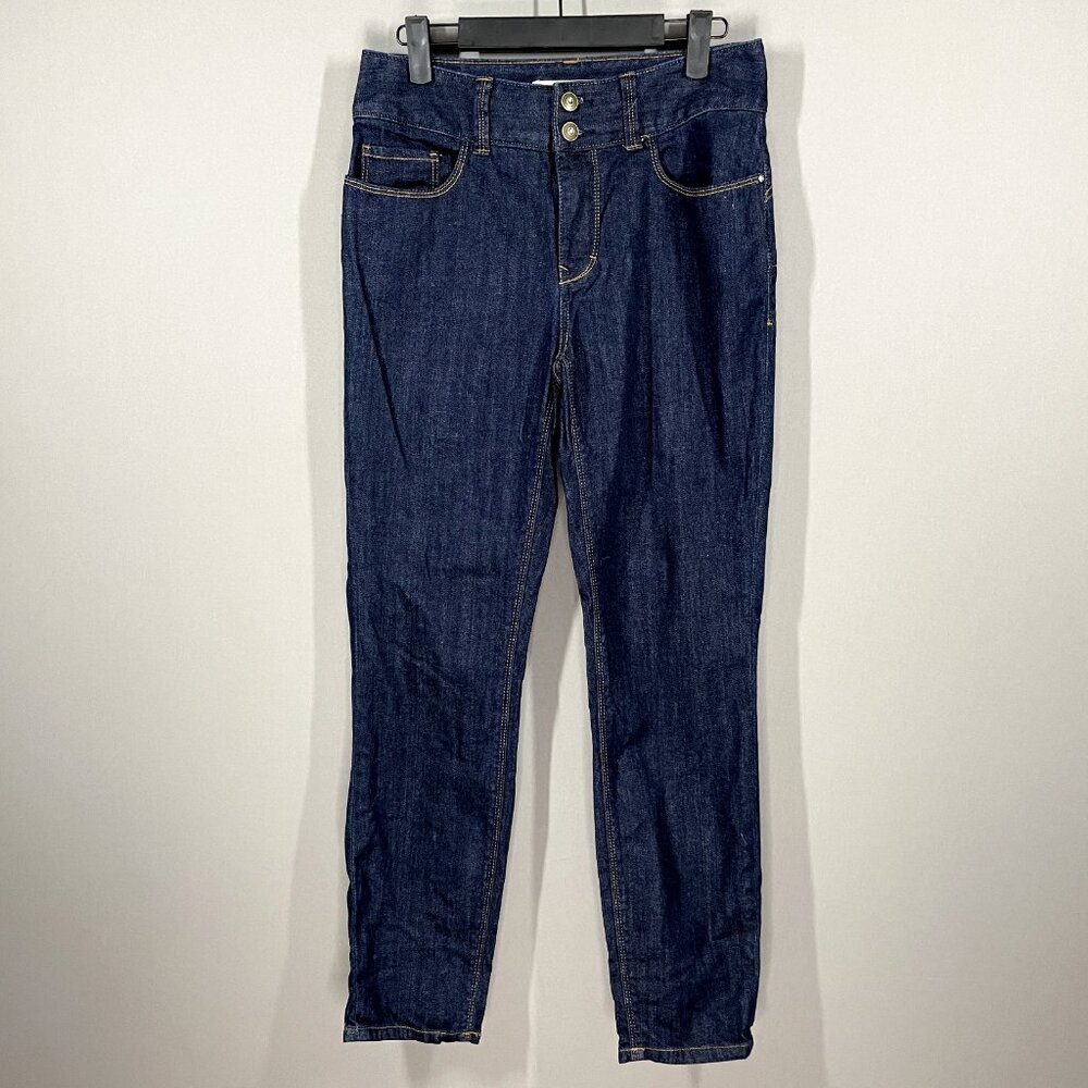Boston Proper Jeans Womens 6 blue denim straight preppy classic‎ casual